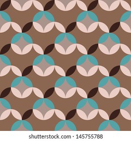 abstract retro geometric seamless pattern for design