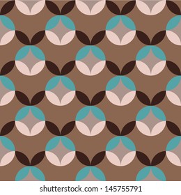 abstract retro geometric seamless pattern for design