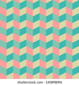 abstract retro geometric seamless pattern for design