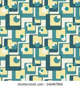 Abstract Retro Geometric seamless pattern 