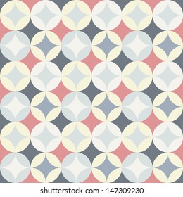 abstract retro geometric seamless pattern for design