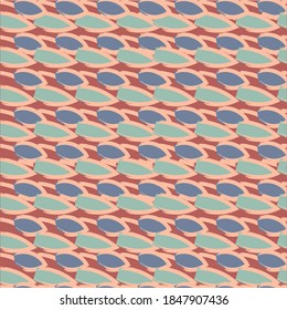 Abstract Retro Geometric seamless pattern with triangles. Vector Illustration