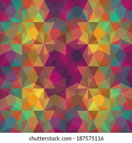 abstract retro geometric seamless pattern for design