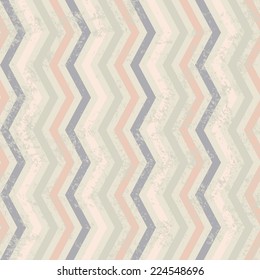 Abstract Retro Geometric seamless pattern with stripes. Vector Illustration