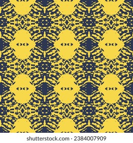 Abstract Retro Geometric seamless pattern with triangles. Vector Illustration Hand drawn seamless abstract pattern from tiles.