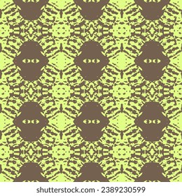 Abstract Retro Geometric seamless pattern with triangles. Vector Illustration  Hand drawn seamless abstract pattern from tiles.