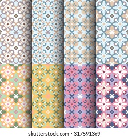 Abstract Retro Geometric seamless pattern. Vector Illustration