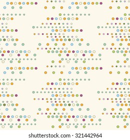 Abstract Retro Geometric seamless pattern. Vector Illustration