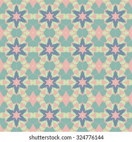 Abstract Retro Geometric seamless pattern with octagon shapes. Vector Illustration