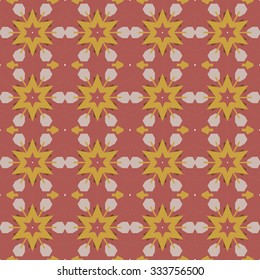 Abstract Retro Geometric seamless pattern with octagon shapes. Vector Illustration