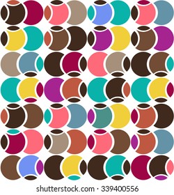 Abstract Retro Geometric seamless pattern. Vector Illustration