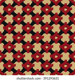 Abstract Retro Geometric seamless pattern. Vector Illustration