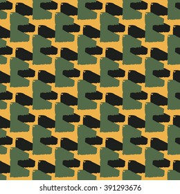 Abstract Retro Geometric seamless pattern. Vector Illustration