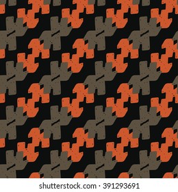 Abstract Retro Geometric seamless pattern. Vector Illustration