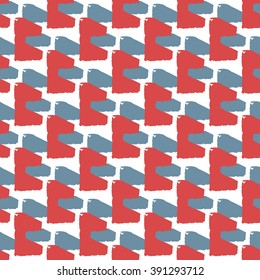 Abstract Retro Geometric seamless pattern. Vector Illustration