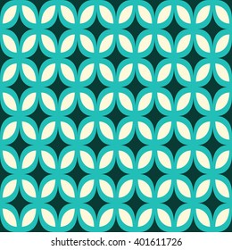 Abstract Retro Geometric seamless pattern with triangles. Vector Illustration