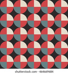 Abstract Retro Geometric seamless pattern.