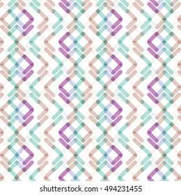 Abstract Retro Geometric seamless pattern with ovals. Pattern can be used for wallpaper, cover fills, web page background, surface textures. Vector linen texture.