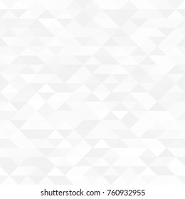 Abstract retro geometric seamless pattern. White and grey Gradient mosaic backdrop. Geometric hipster triangular background, design for your banner, card, flyer, poster etc.