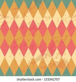 Abstract retro geometric vector seamless background