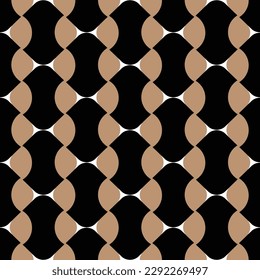 Abstract Retro Geometric Vertical Knots Seamless Pattern Trendy Fashion Colors Perfect for Allover Fabric Print or Wrapping Paper Minimal Basic Chic Design Black Brown Tones