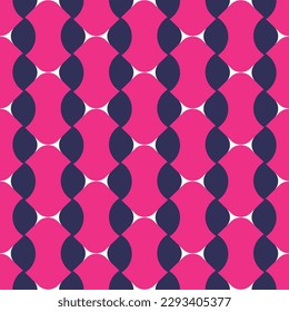 Abstract Retro Geometric Vertical Knots Seamless Pattern Trendy Fashion Colors Perfect for Allover Fabric Print or Wrapping Paper Minimal Basic Chic Design Fuchsia Tones
