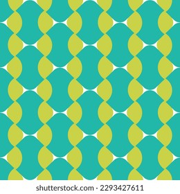 Abstract Retro Geometric Vertical Knots Seamless Pattern Trendy Fashion Colors Perfect for Allover Fabric Print or Wrapping Paper Minimal Basic Chic Design Tiffany Blue Pistachio Tones