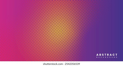 Abstract retro gradient halftone background pattern design. Vector