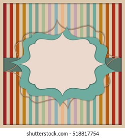 Abstract Retro Greeting Card