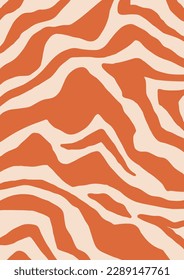 Abstract retro groovy 70s 90s texture background. Vibrant vintage hippie pattern. Vector psychedelic illustration in Y2k style
