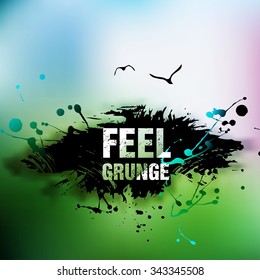 Abstract retro grunge background
