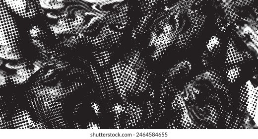 Abstract retro grunge seamless pattern. Urban art texture with paint splashes, chaotic shapes, lines, dots, patches. Sports graffiti style vector background