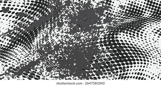 Abstract retro grunge seamless pattern. Urban art texture with paint splashes, chaotic shapes, lines, dots, patches. Sports graffiti style vector background modern