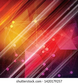 Abstract retro halftone dotted background. Colorful vector illustration. Modern wallpaper. Background for party flyer or poster