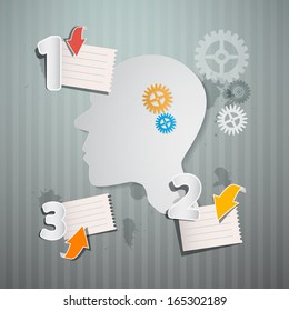 Abstract Retro Infographic Layout