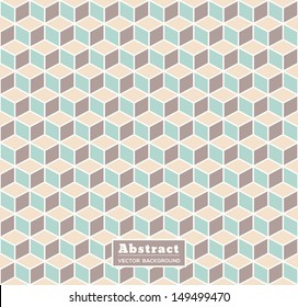Abstract Retro Isometric Shape Background for Business / Web Design / Print / Presentation