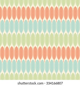 abstract retro leaf design pattern background vector