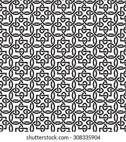 abstract retro line wallpaper seamless pattern background in europe style. Vector illustration