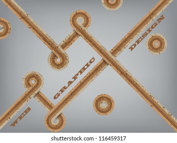 abstract retro lines background