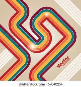 Abstract Retro Lines Background