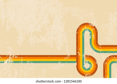 Abstract retro lines grunge background vector illustration