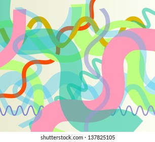 Abstract retro lines vector background template