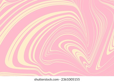 Abstract Retro Liquid. Background Psychedelic Wavy Swir for Banner, Poster, Cover, Card. Backdrop Seamless Vintage of Summer. Memphis Paint. Vector Illustration