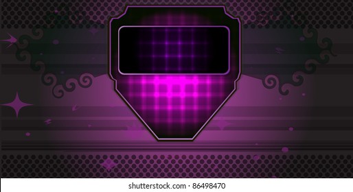 abstract retro looking information icon