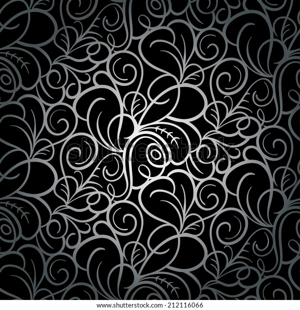 Abstract Retro Luxury Seamless Swirl Background Stock Vector (Royalty ...