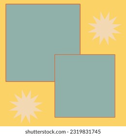 An abstract retro mid century modern background.
