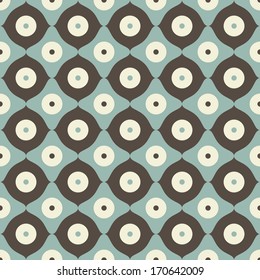 abstract retro pattern in blue grey and brown