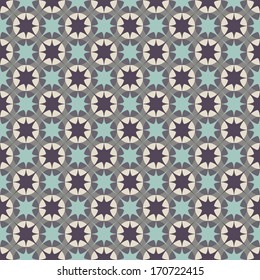 abstract retro pattern in blue grey and brown