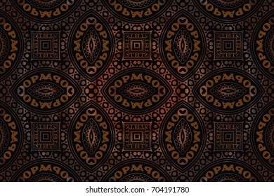 Abstract retro pattern colors seamless ornament art deco background