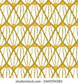 Abstract retro pattern with abstract floral shapes. Print for greeting card, wrapping paper, textile, wallpaper and invitation background.
